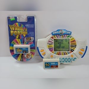Wheel of Fortune Handheld Electronic Game w/ 3 Cartridge Tested Works 1995